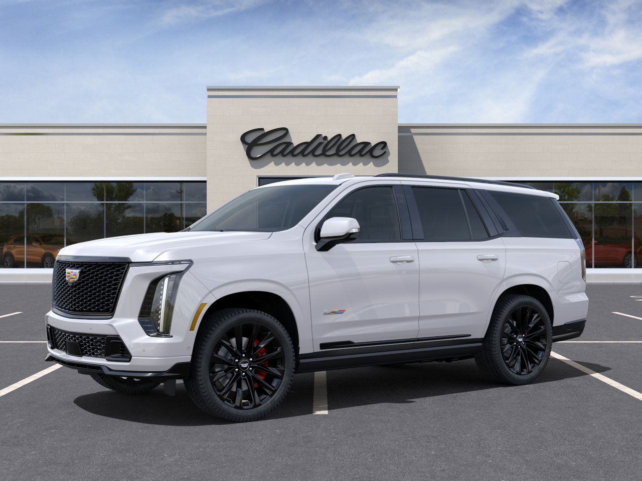 New 2025 Crystal White Tricoat Cadillac V-Series image 2