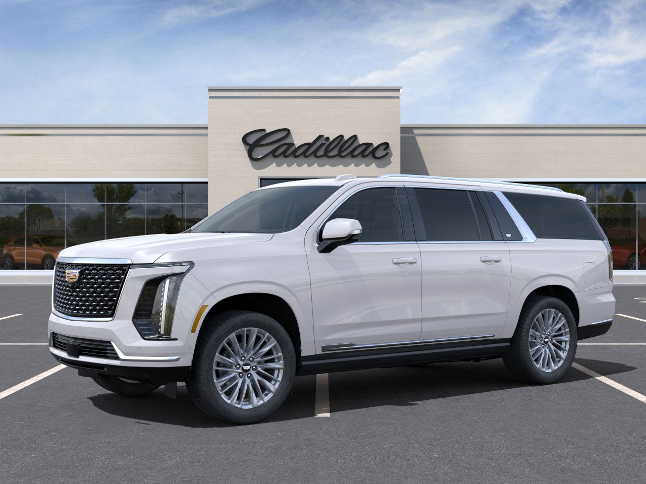New 2025 Crystal White Tricoat Cadillac Premium Luxury image 2