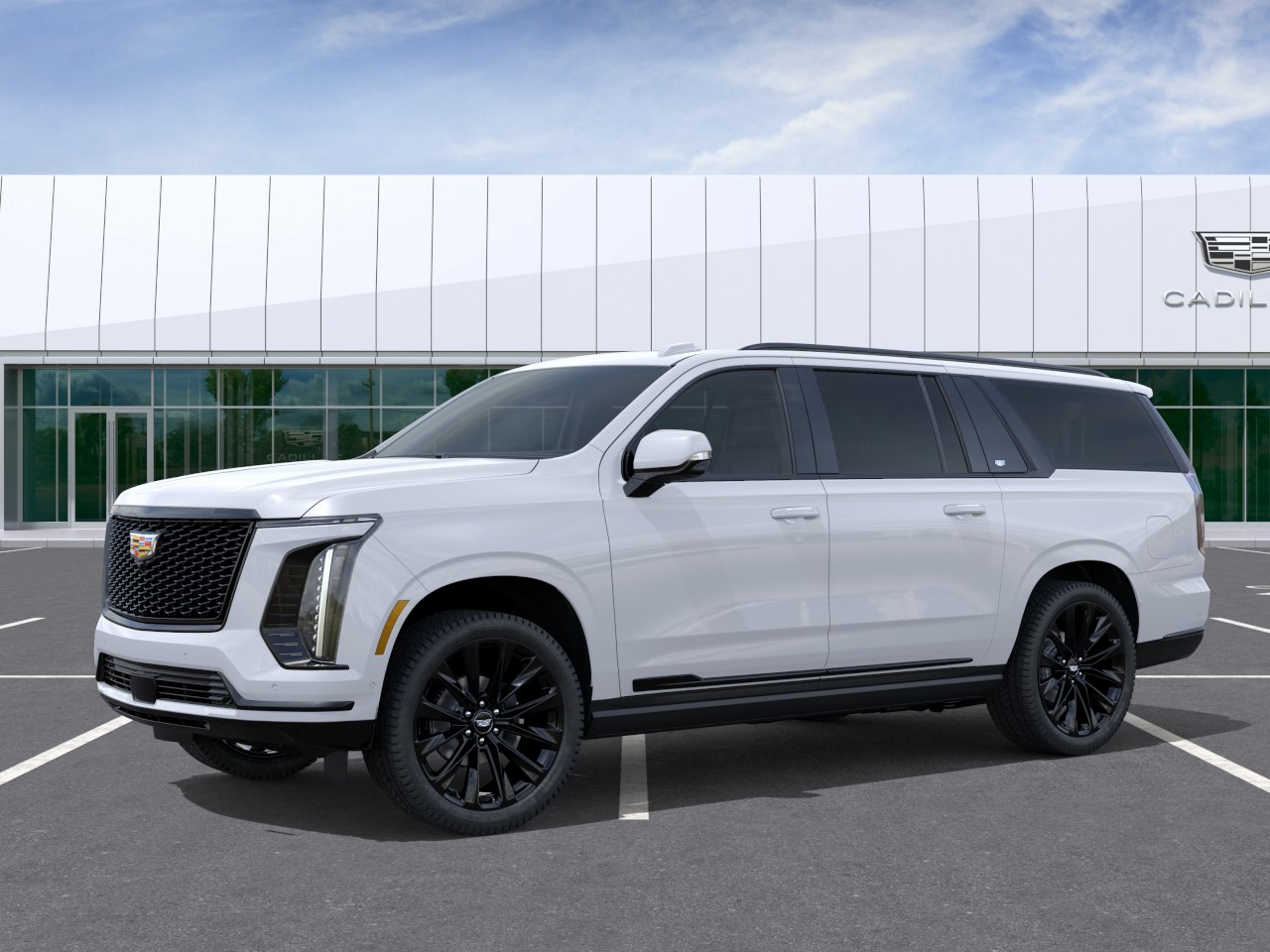 New 2026 Vibrant White Tricoat Cadillac Platinum Sport image 2