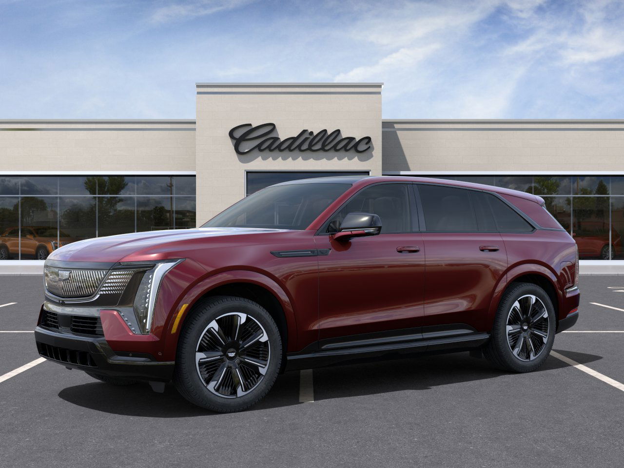 New 2025 Black Cherry Tintcoat Cadillac Sport 1 image 2