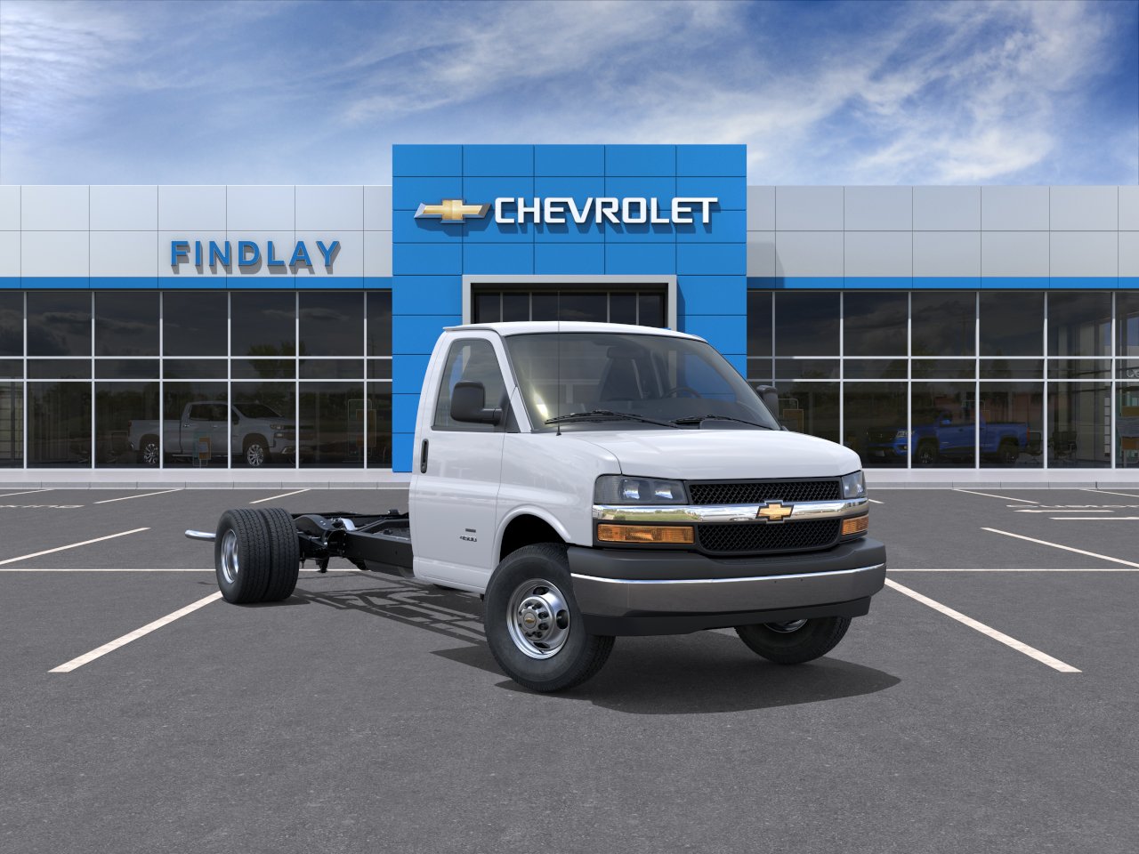 Summit White 2026 Chevrolet Express Chassis Van Rear-Wheel Drive