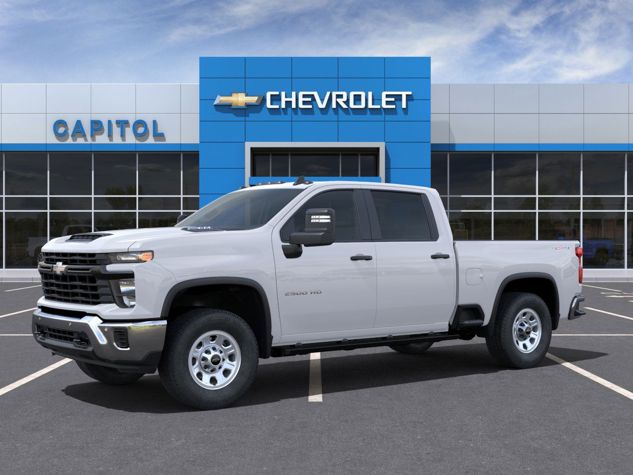 New 2025 Summit White Chevrolet WT image 2