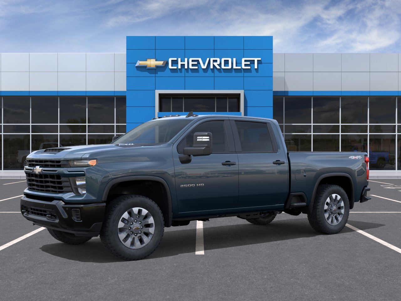 New 2026 Lakeshore Blue Metallic Chevrolet Custom image 3