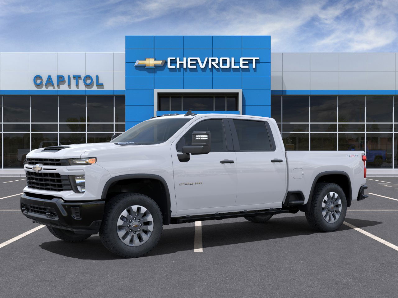 New 2025 Summit White Chevrolet Custom image 2