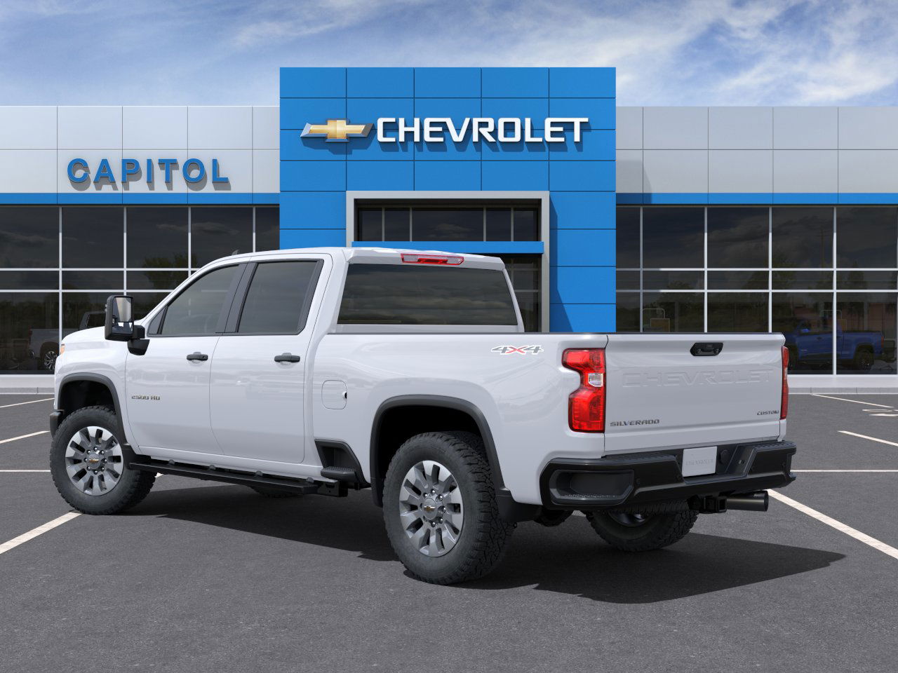 New 2025 Summit White Chevrolet Custom image 3