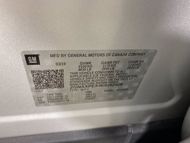 Certified Pre-Owned 2019 Chevrolet Equinox Premier