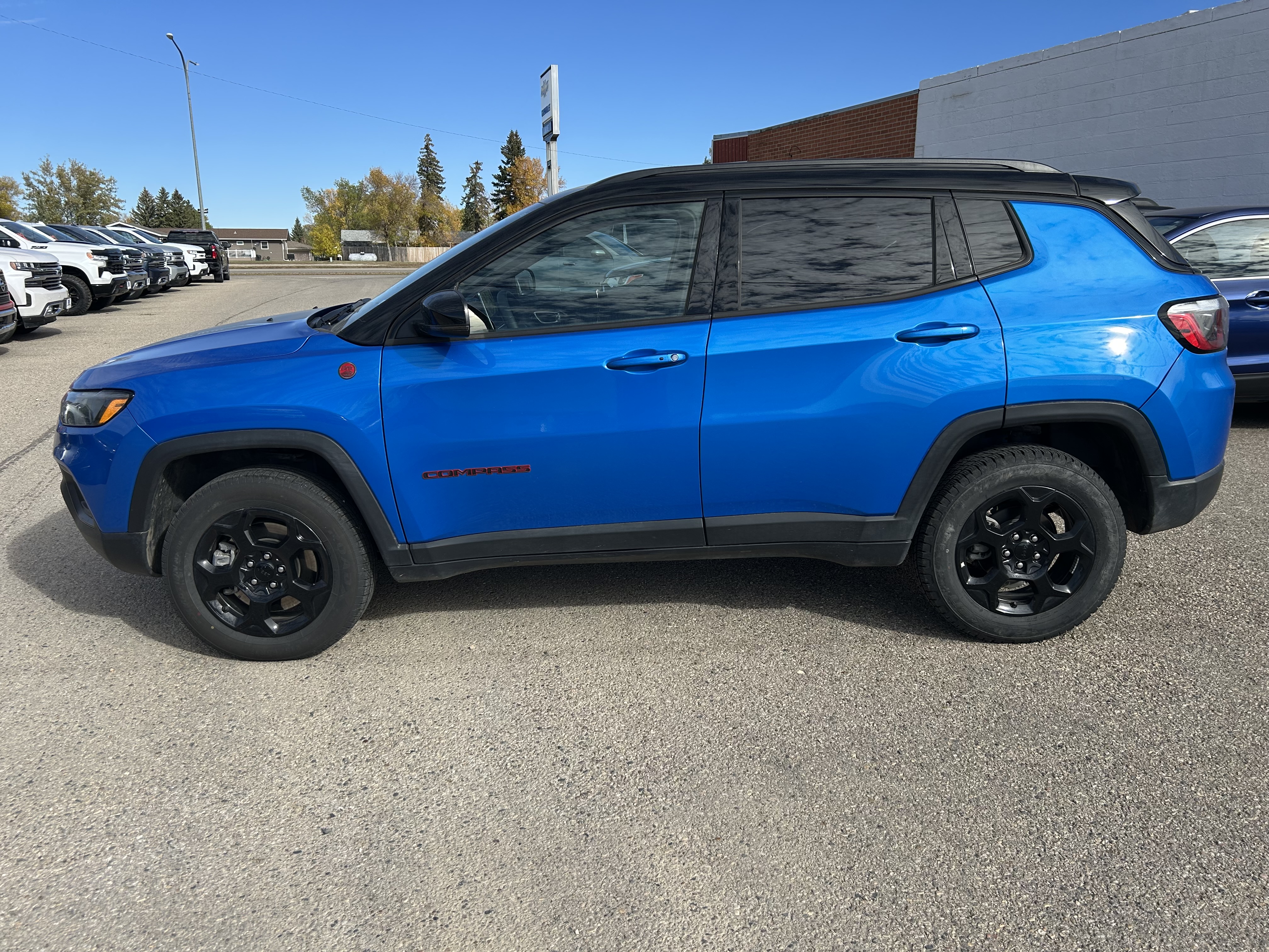 Used 2023 Jeep Compass Trailhawk with VIN 3C4NJDDN1PT527932 for sale in Bottineau, ND