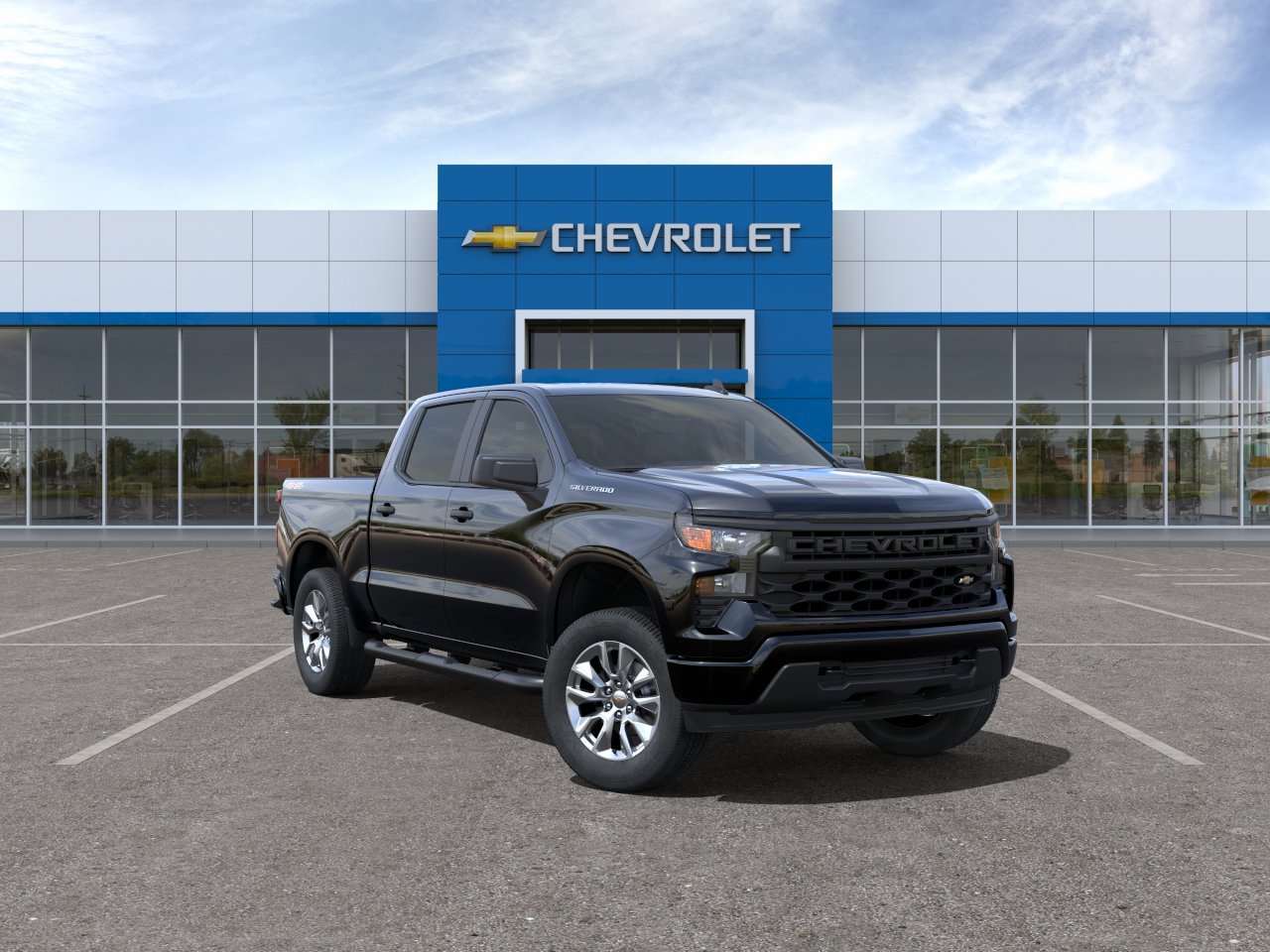 New 2024 Chevrolet Silverado 1500 Custom Crew Cab in Rome 24C203