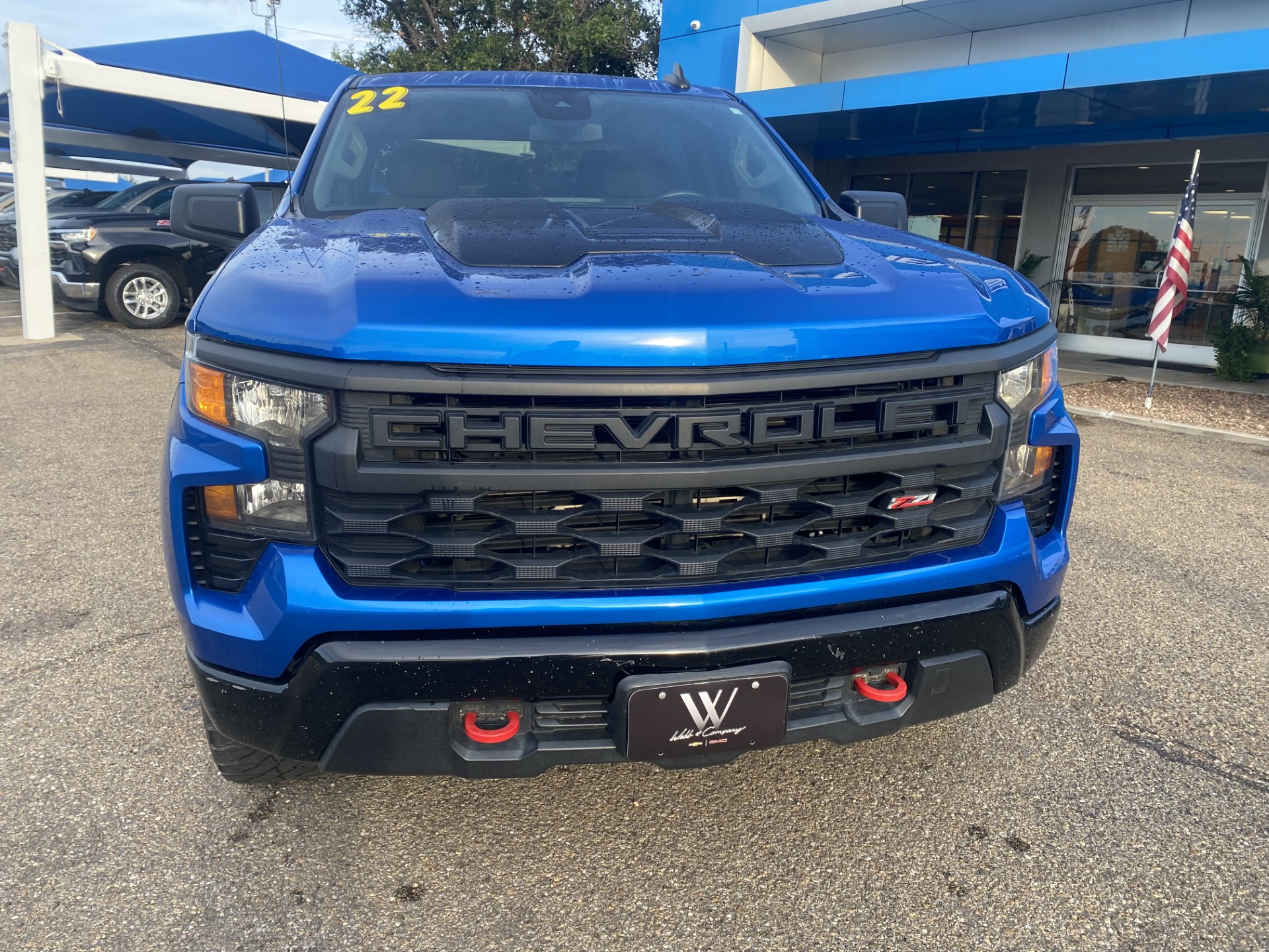 Used 2022 Glacier Blue Metallic Chevrolet Custom Trail Boss image 3
