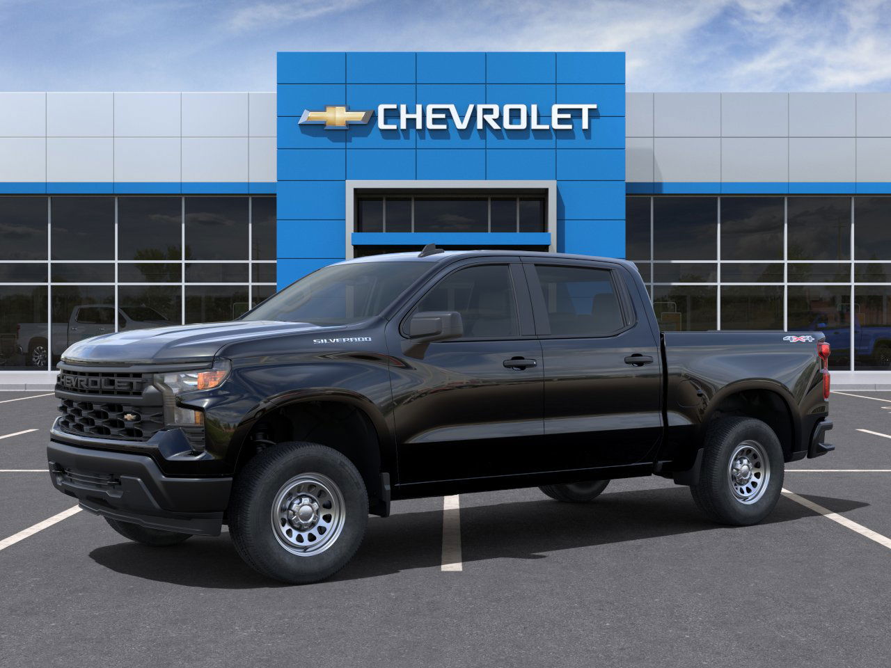 New 2025 Black Chevrolet WT image 2