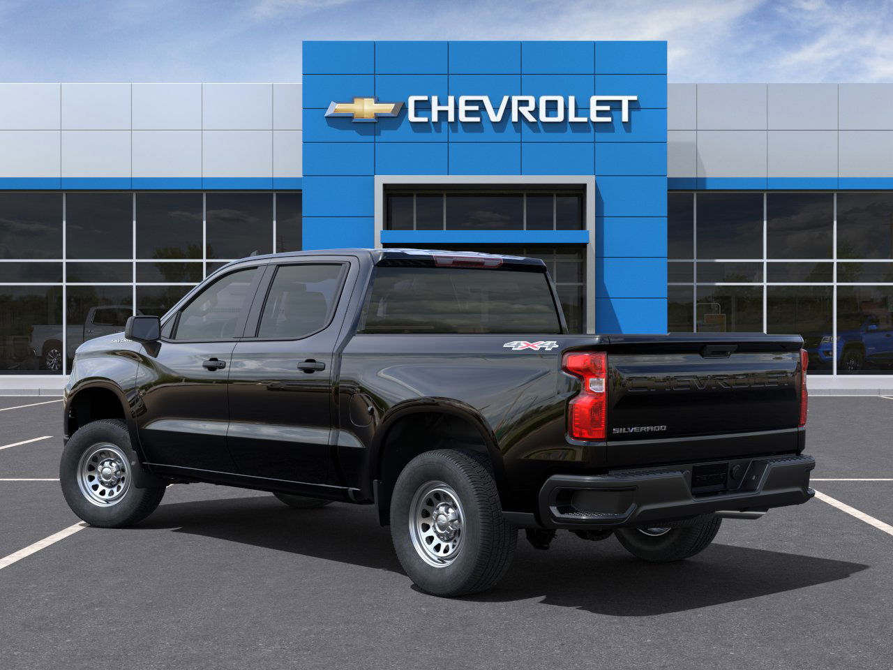 New 2025 Black Chevrolet WT image 3