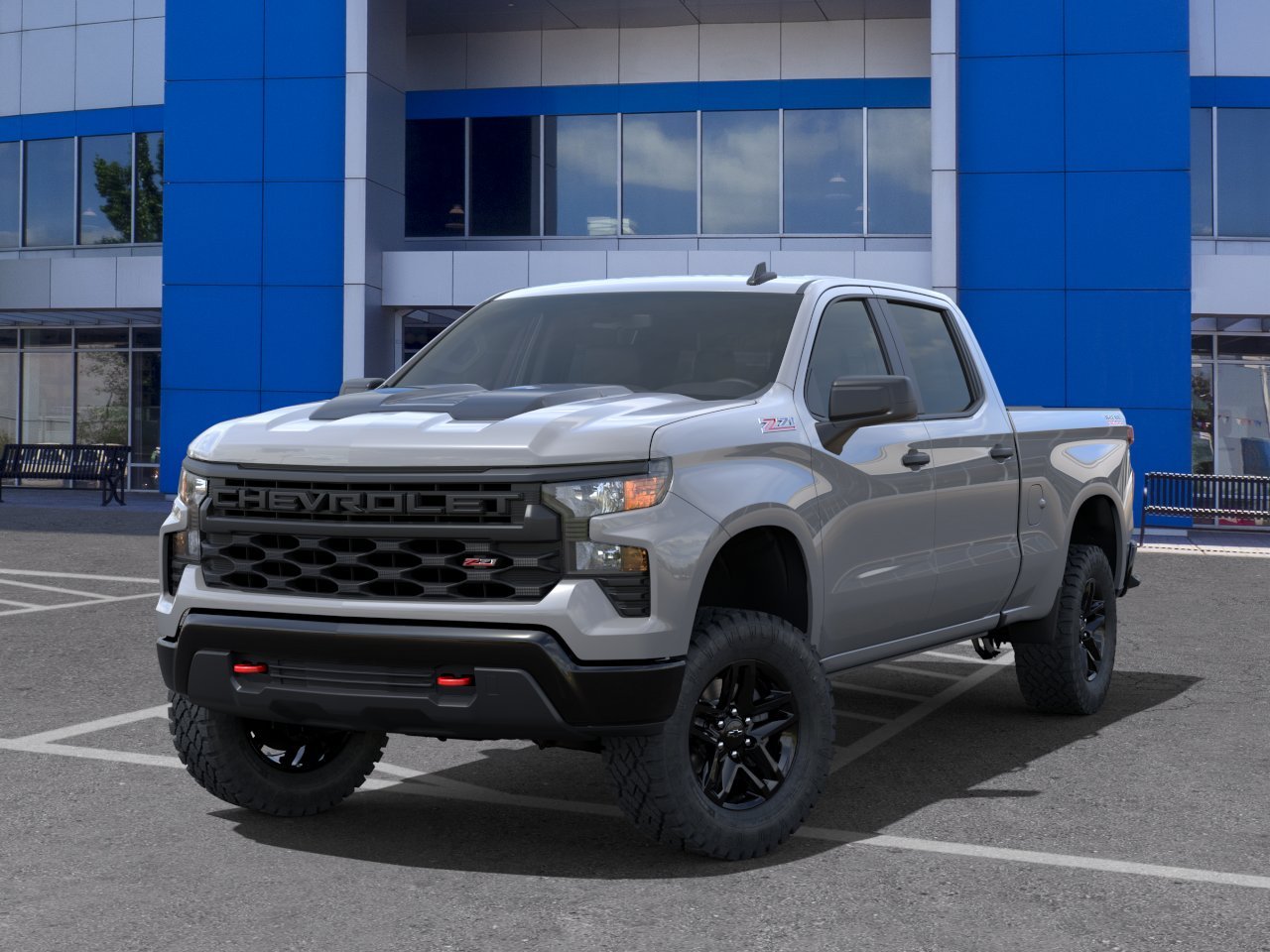 New 2024 Chevrolet Silverado 1500 Custom Trail Boss Crew Cab in Woods Cross T41754 Murdock