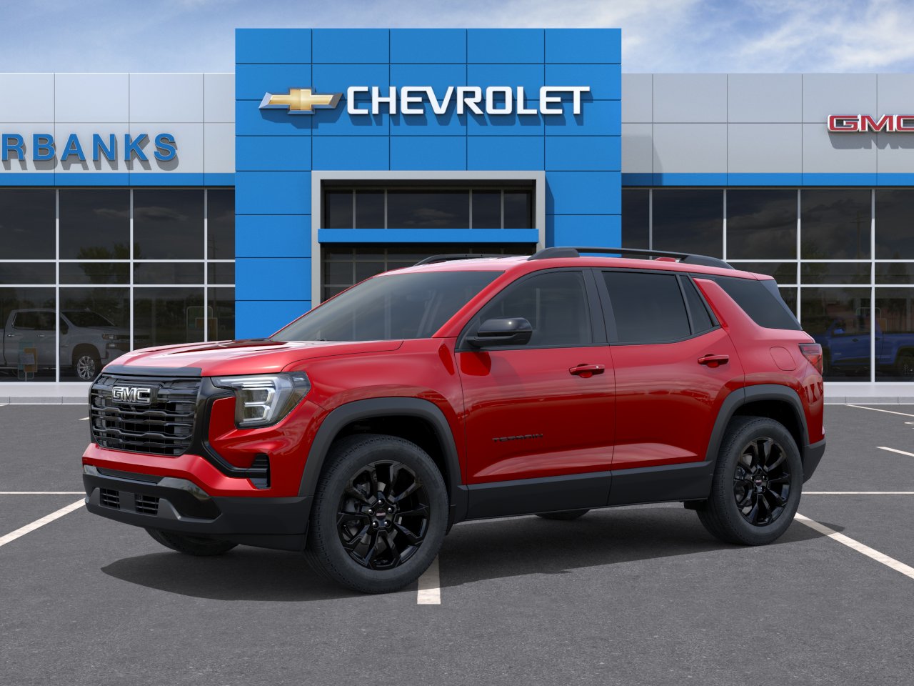 New 2027 Volcanic Red Tintcoat GMC AWD Elevation image 2