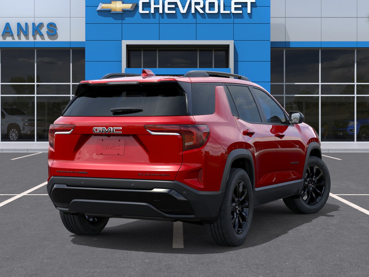 New 2027 Volcanic Red Tintcoat GMC AWD Elevation image 4