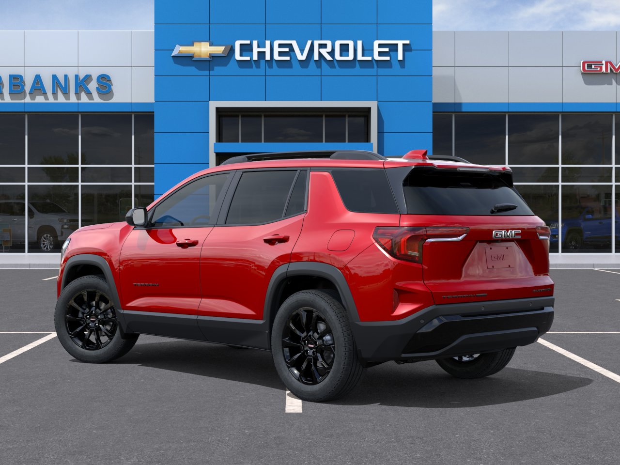 New 2027 Volcanic Red Tintcoat GMC AWD Elevation image 3