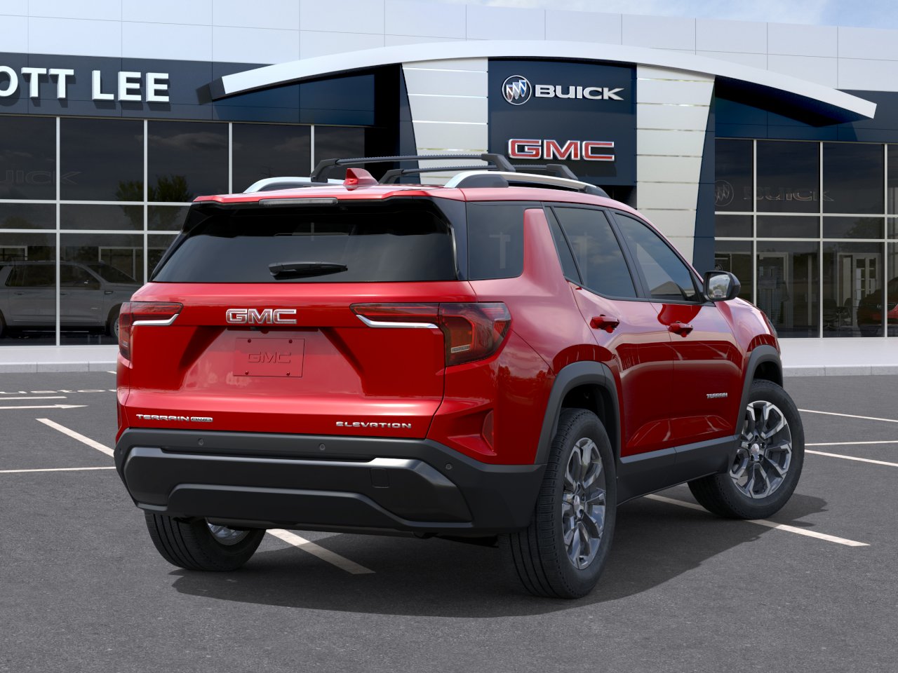 New 2027 Volcanic Red Tintcoat GMC AWD Elevation image 4