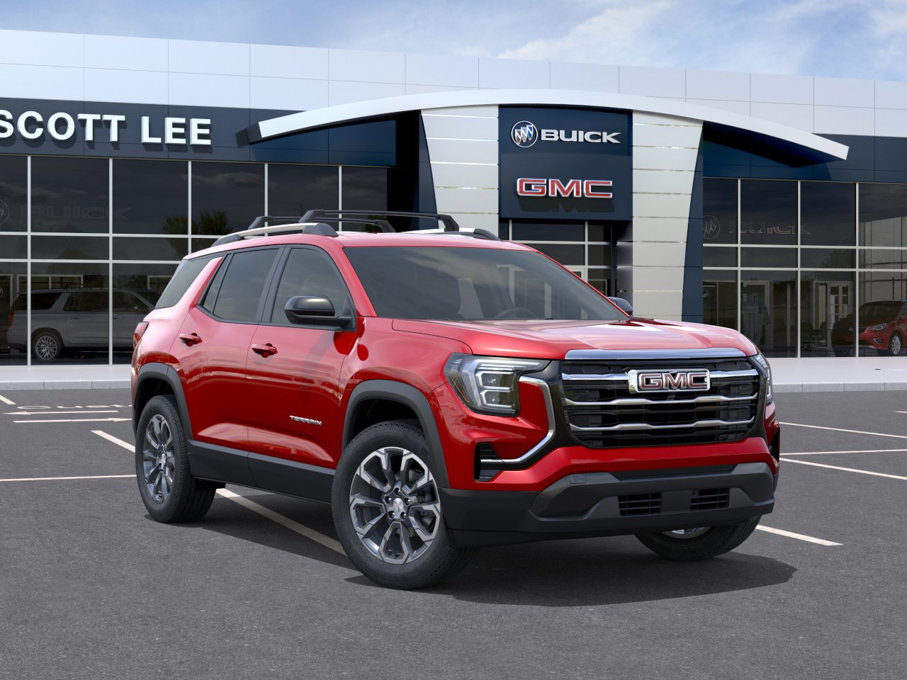 New 2027 Volcanic Red Tintcoat GMC AWD Elevation image 7