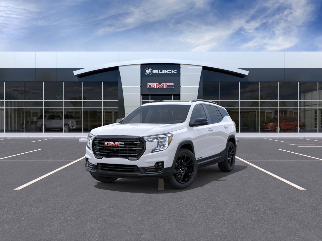 New 2024 Summit White GMC SLT image 8