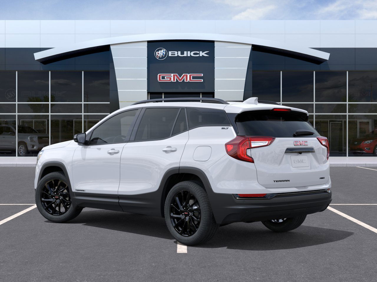 New 2024 Summit White GMC SLT image 3