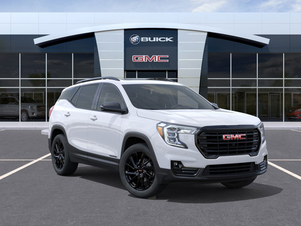New 2024 Summit White GMC SLT image 7