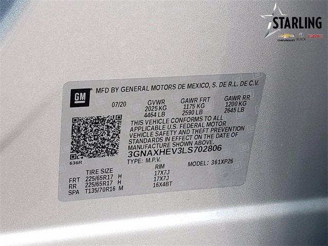 New 2020 Chevrolet Equinox LS