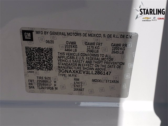 New 2020 Chevrolet Equinox LT