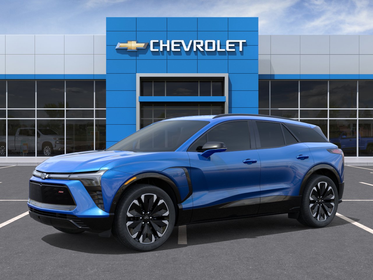 Used 2024 Riptide Blue Metallic Chevrolet RS image 2
