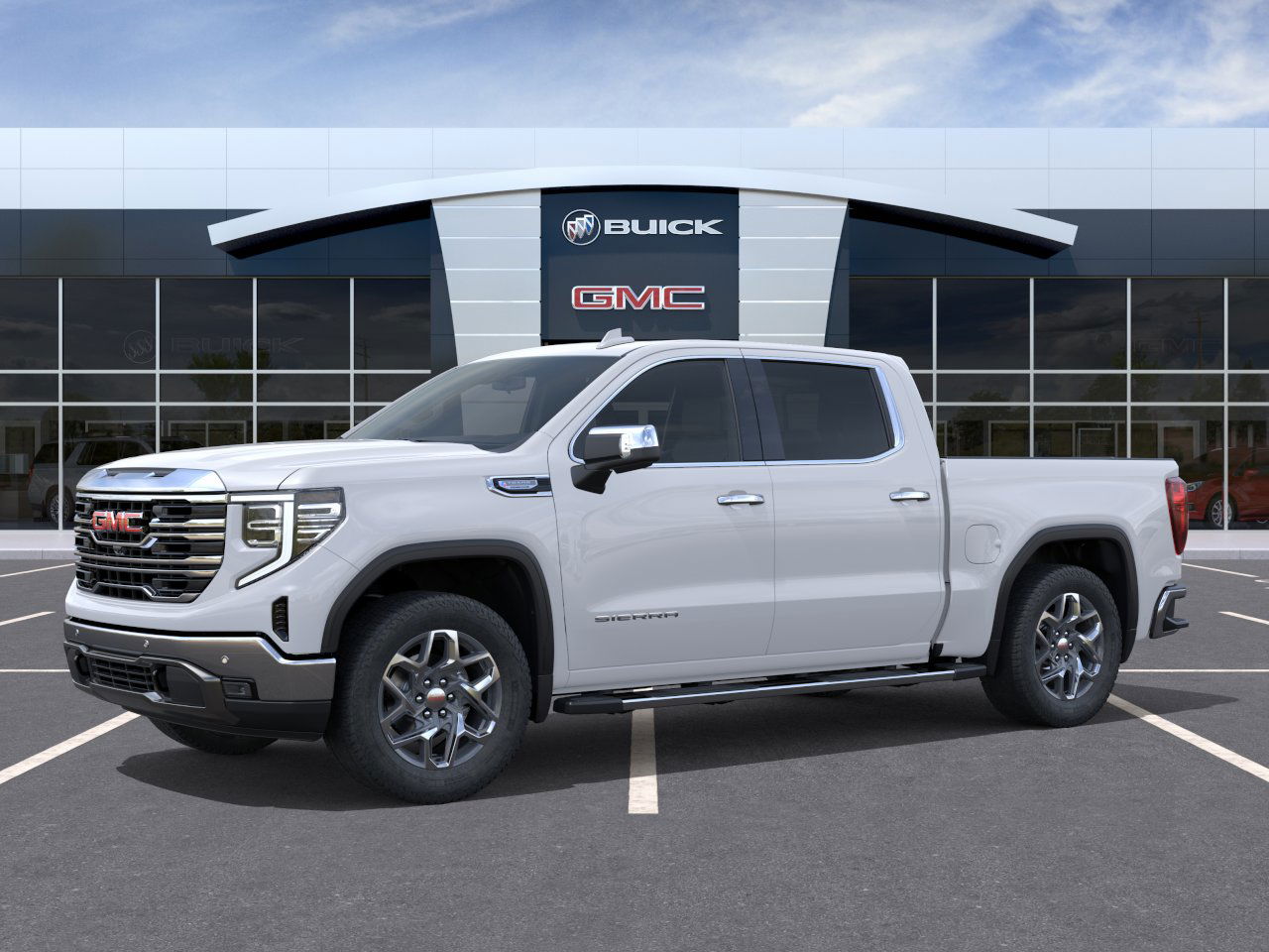 New 2026 Glacier White Tricoat GMC SLT image 26