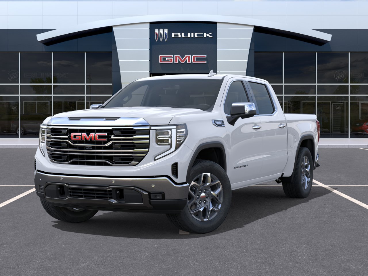 New 2026 Glacier White Tricoat GMC SLT image 30
