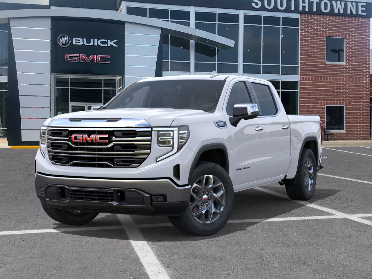 New 2026 Glacier White Tricoat GMC SLT image 30