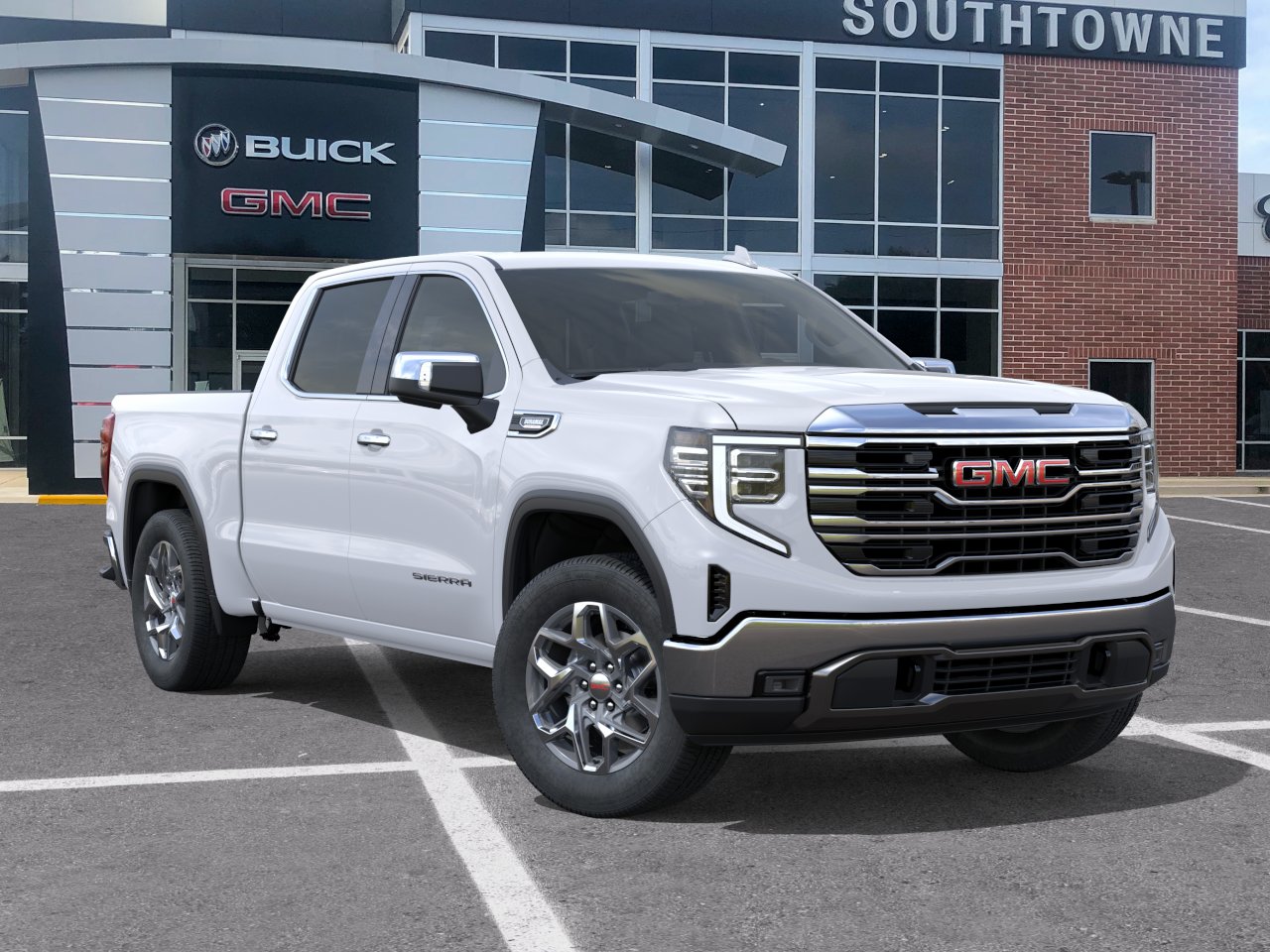 New 2026 Glacier White Tricoat GMC SLT image 31