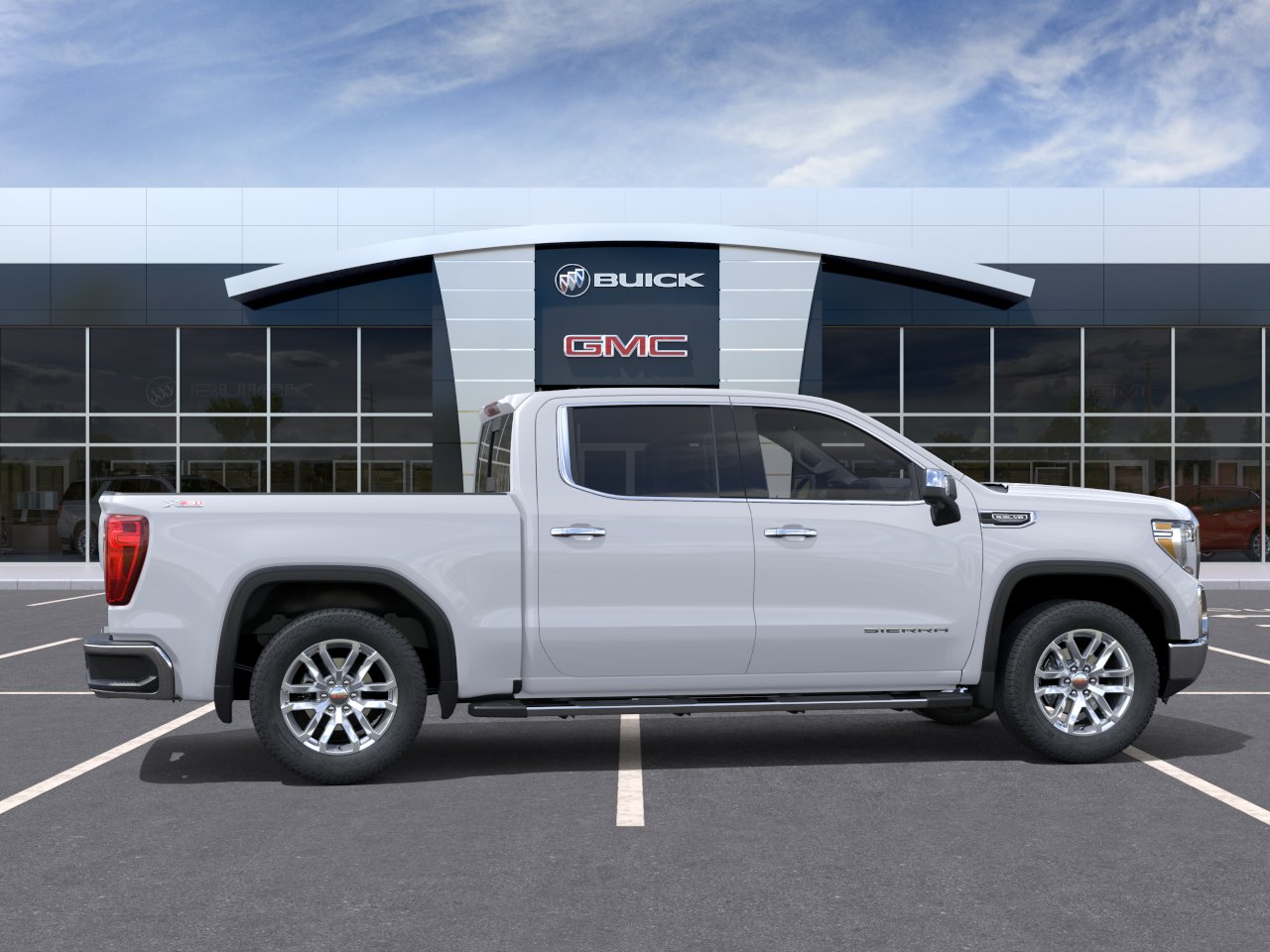 Used 2021 SUMMIT WHITE GMC SLT image 37