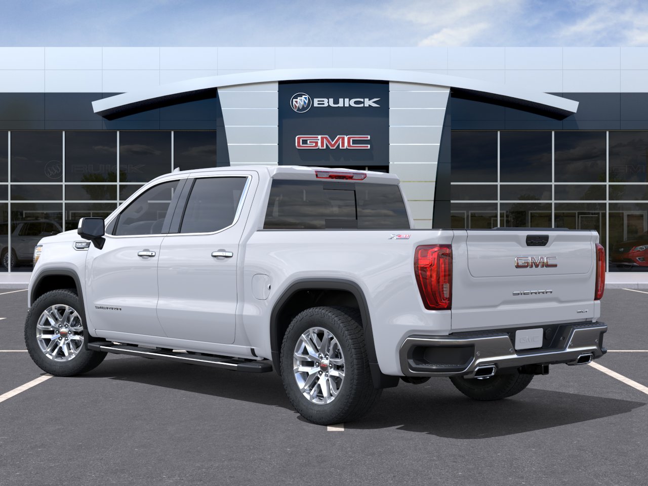 Used 2021 SUMMIT WHITE GMC SLT image 35