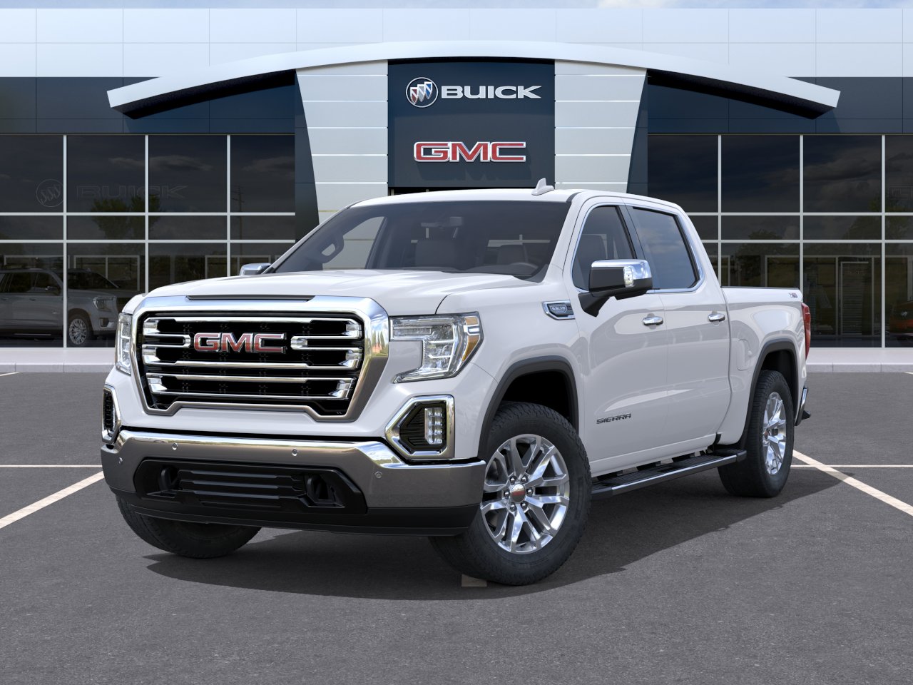 Used 2021 SUMMIT WHITE GMC SLT image 38