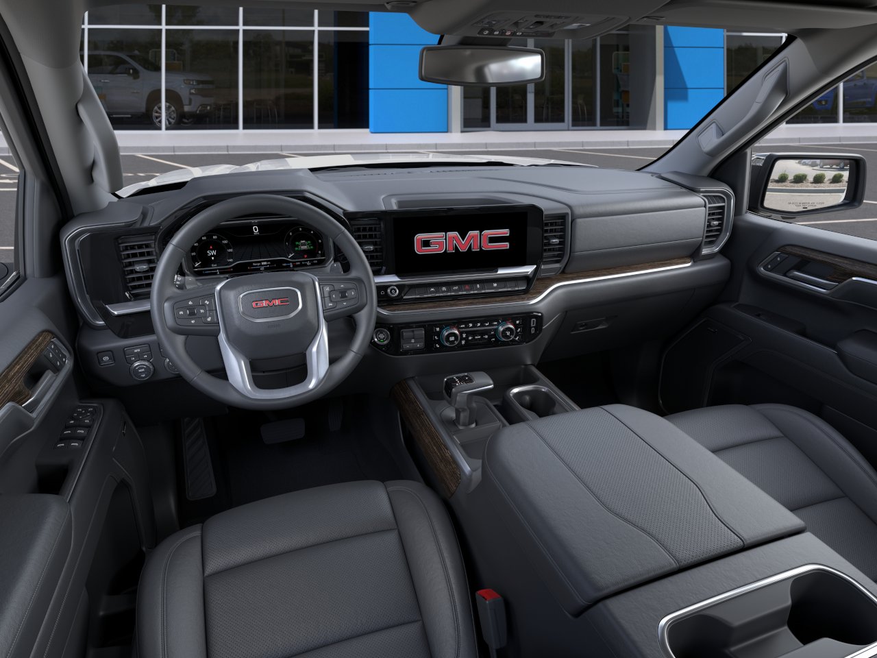 New 2026 Glacier White Tricoat GMC SLT image 50