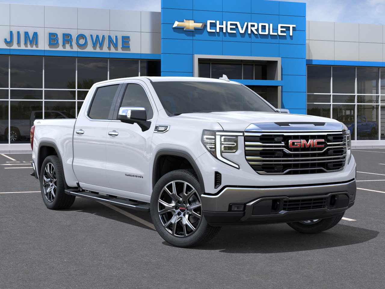 New 2026 Glacier White Tricoat GMC SLT image 42