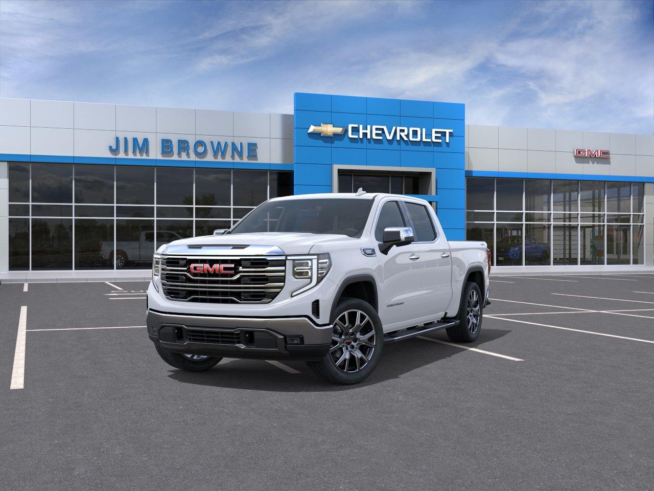 New 2026 Glacier White Tricoat GMC SLT image 43