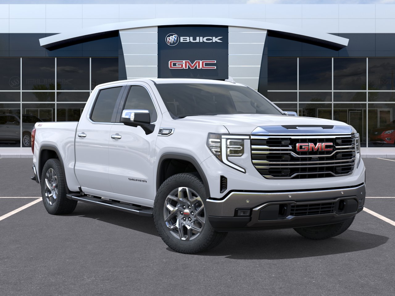 New 2026 Glacier White Tricoat GMC SLT image 31