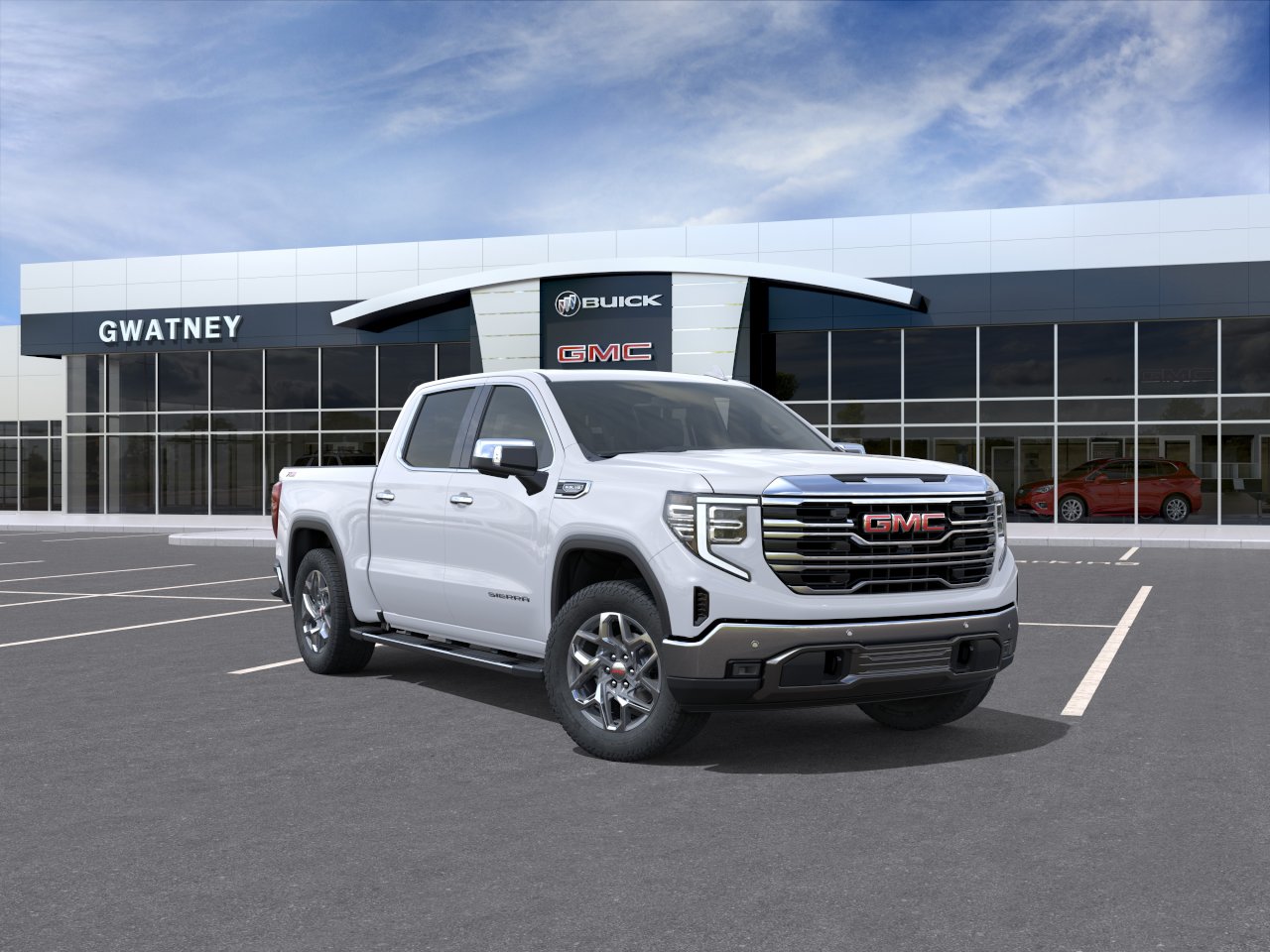 New 2026 Glacier White Tricoat GMC SLT image 25