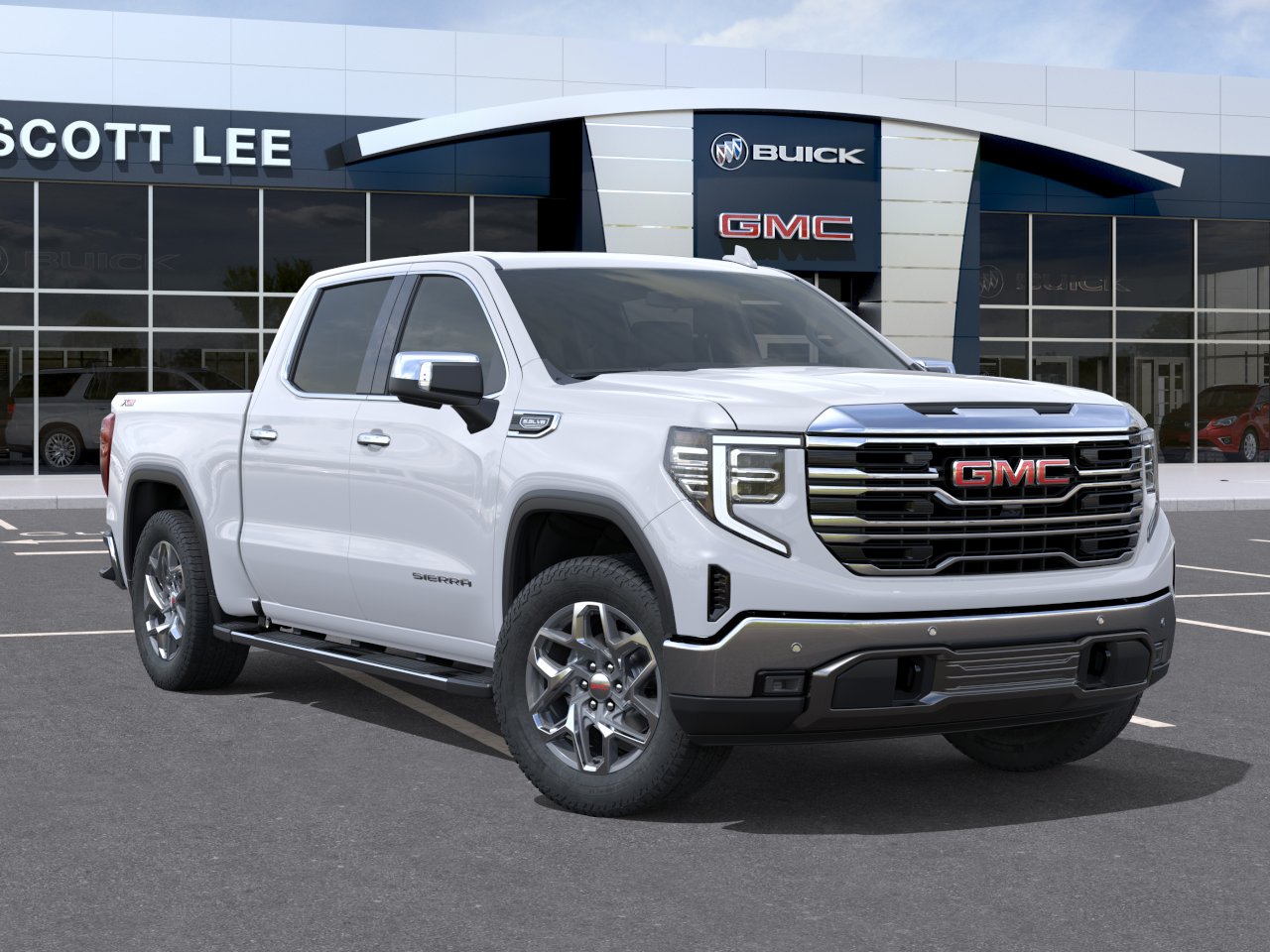 New 2026 Glacier White Tricoat GMC SLT image 7