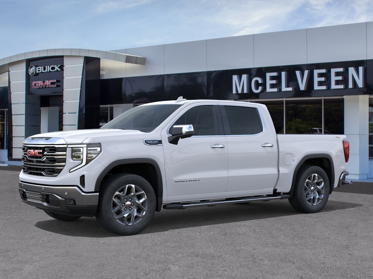 New 2026 Glacier White Tricoat GMC SLT image 26