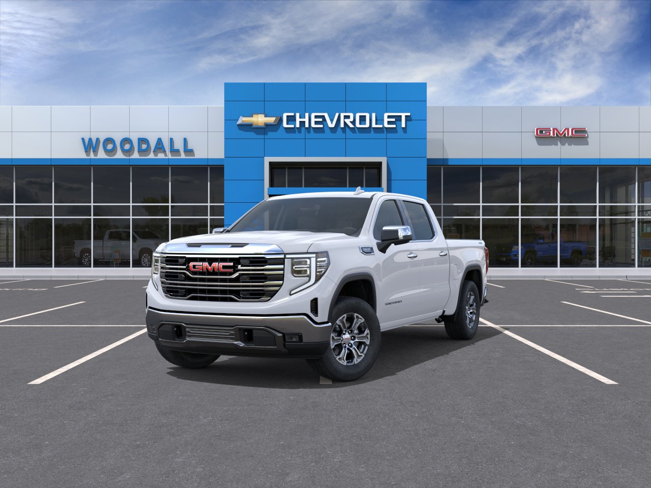 New 2026 Glacier White Tricoat GMC SLT image 32