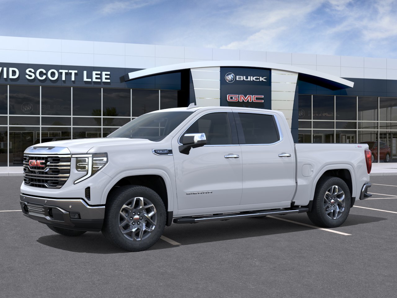 New 2026 Glacier White Tricoat GMC SLT image 2