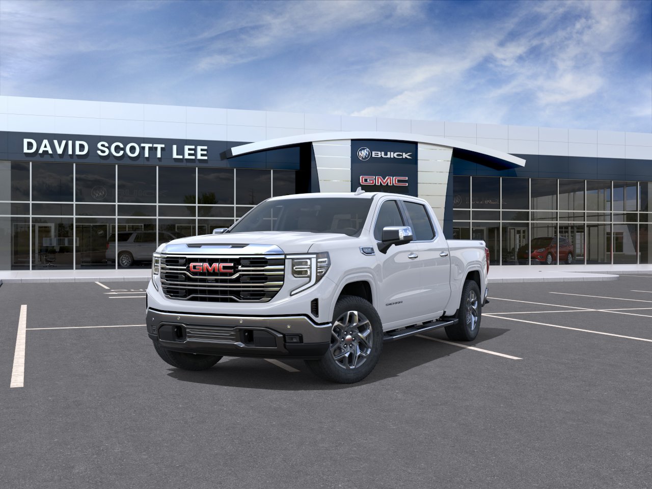 New 2026 Glacier White Tricoat GMC SLT image 8