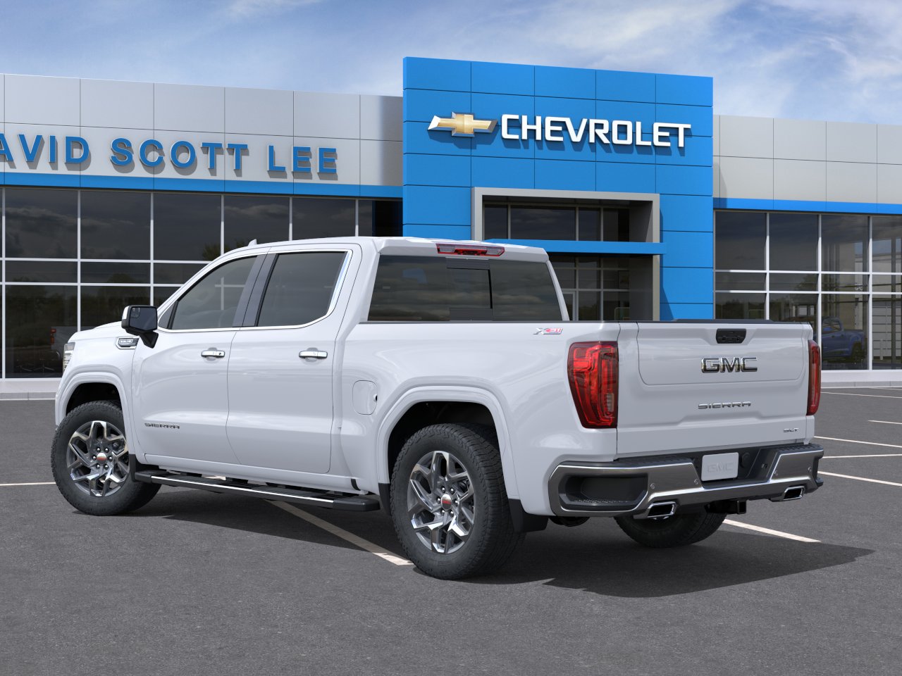 New 2026 Glacier White Tricoat GMC SLT image 3
