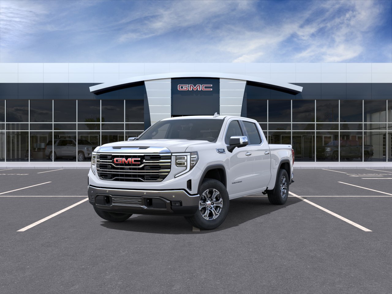 New 2026 Glacier White Tricoat GMC SLT image 32