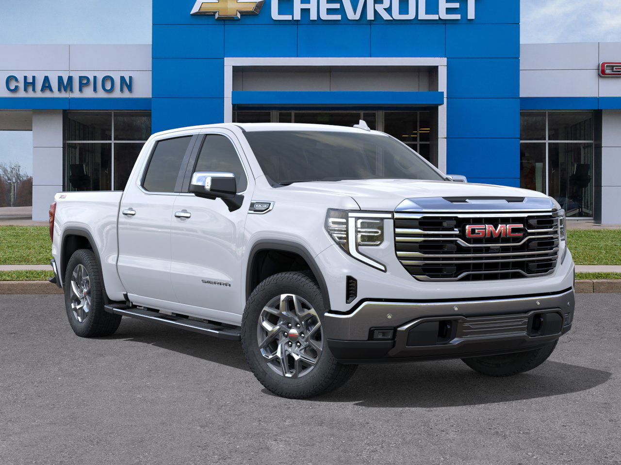 New 2026 Glacier White Tricoat GMC SLT image 7
