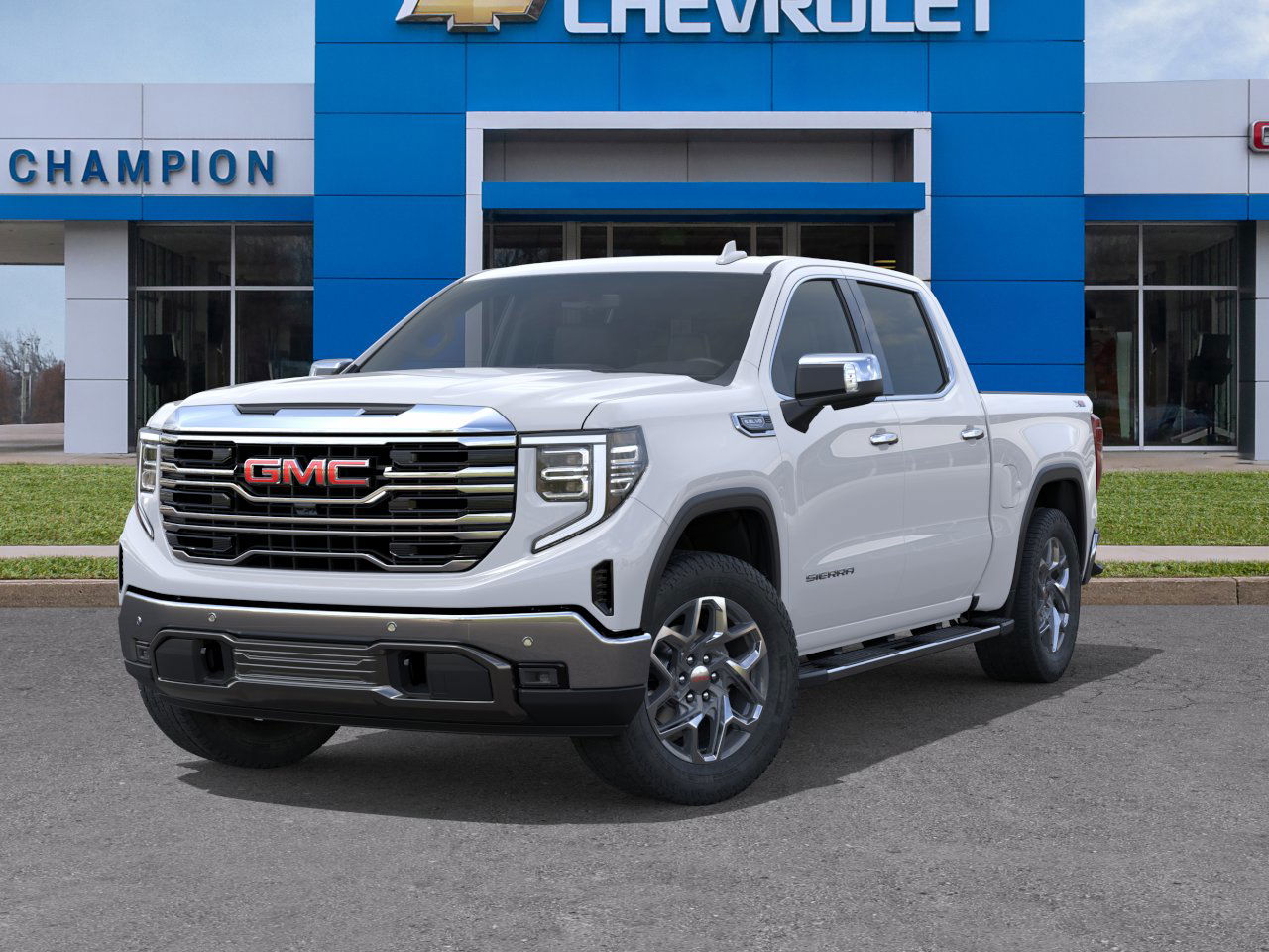 New 2026 Glacier White Tricoat GMC SLT image 6