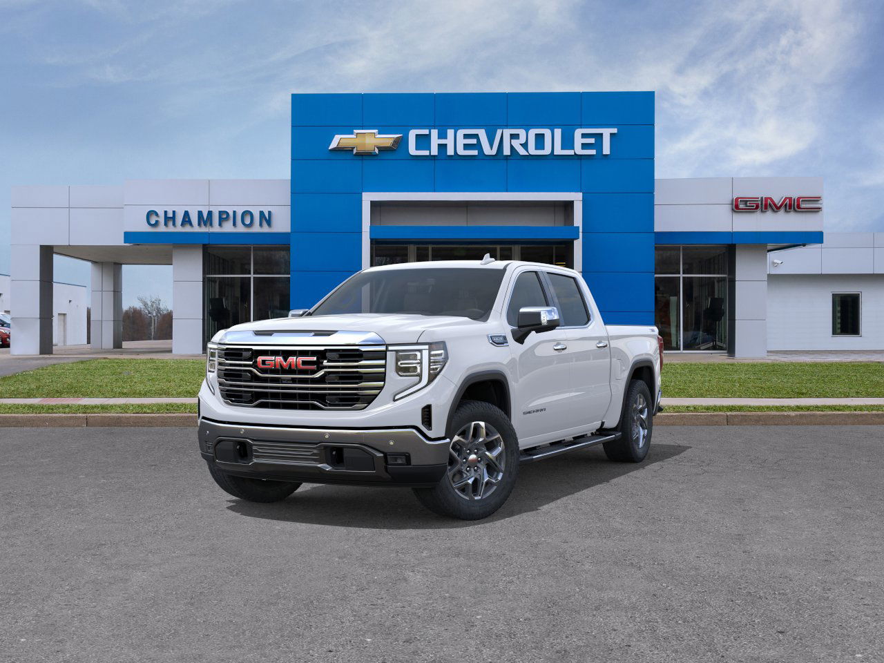 New 2026 Glacier White Tricoat GMC SLT image 8