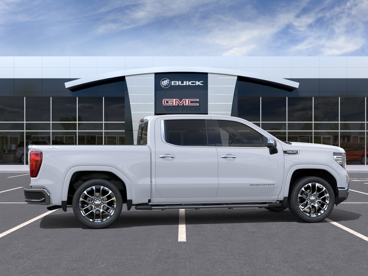 New 2026 Glacier White Tricoat GMC SLT image 5